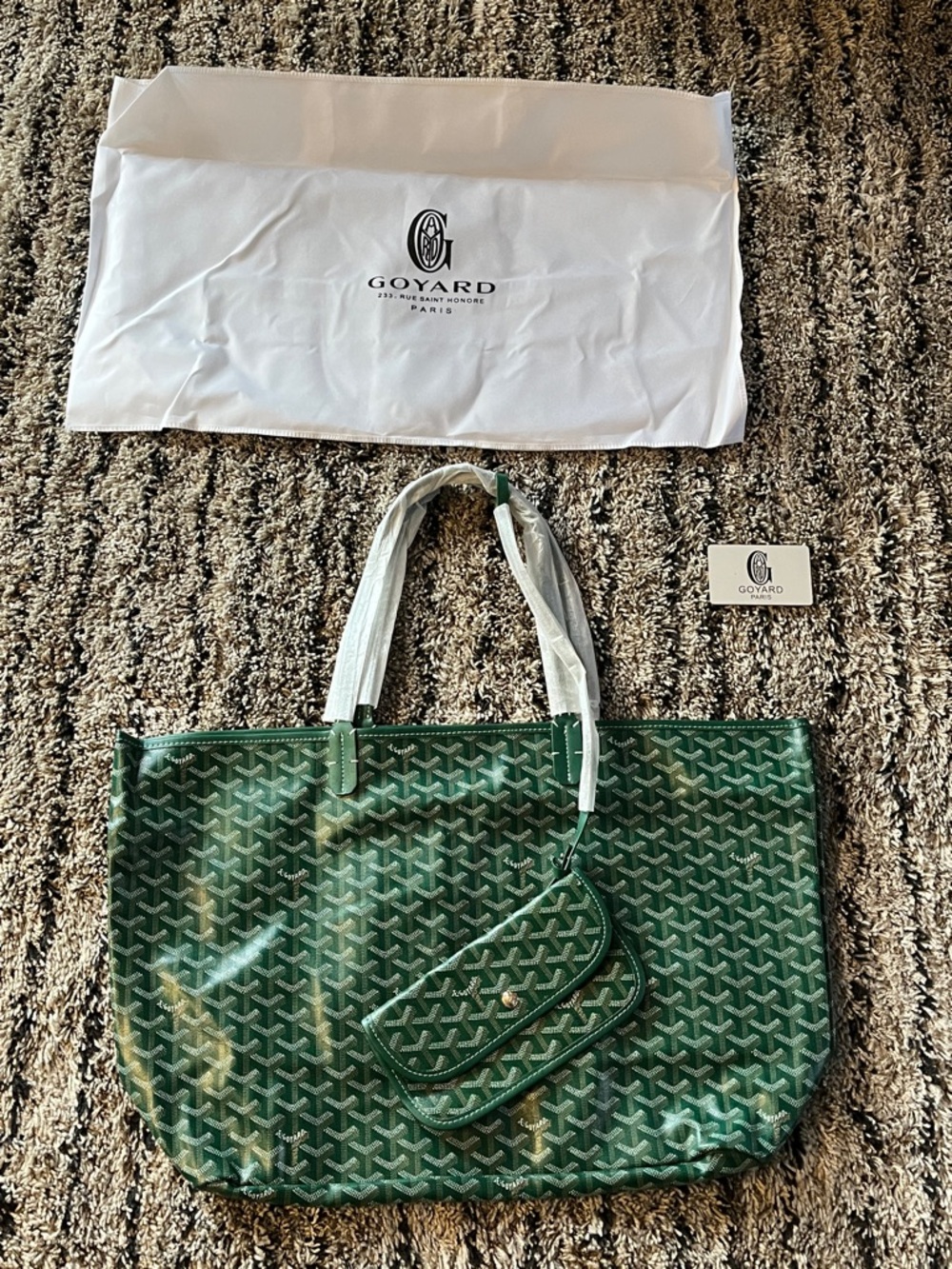 Goyard Saint Louis GM Tote in Green Goyardine / 40 CM, brand new, never used